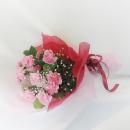 ★☆母の日のプレゼントに「12本のピンクカーネーションの花束」