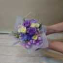 プリザーブドフラワー★ハート型ジュエリーBOXアレンジ(パープル)