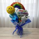 HappyBirthday!!オススメ自立バルーンブーケ(ブルー)