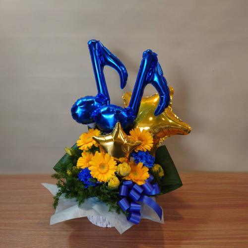 ☆彡ミュージックトーン★バルーンアレンジメント「boyish」