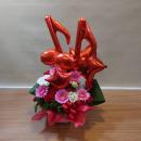 「red」☆彡ミュージックトーン★バルーンアレンジメント