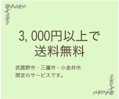 3000円以上で送料無料